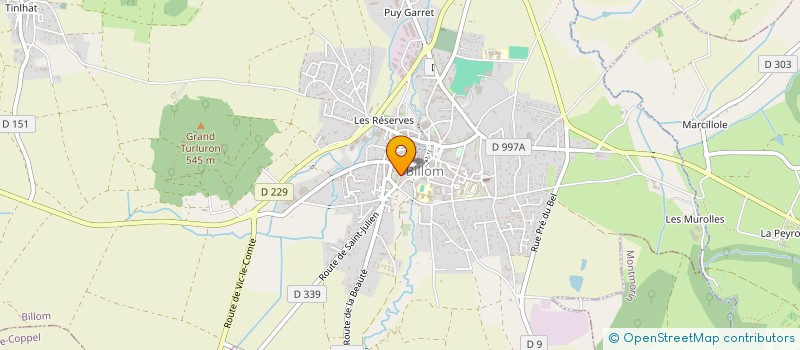 localisation de l'entreprise ASSOCIATION LA CECILIENNE  BILLOM