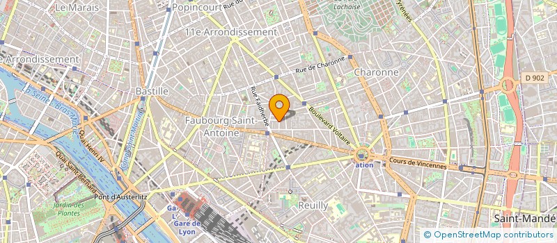 localisation de l'entreprise ASSOCIATION LA CHAIR DES MOTS  PARIS