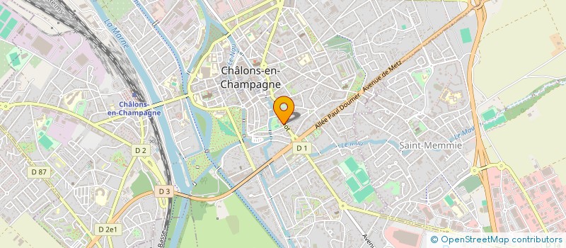 localisation de l'entreprise ASSOCIATION LA CHAMPAGNE CONGRES EXPOS  CHALONS-EN-CHAMPAGNE