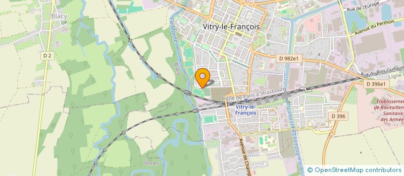 localisation de l'entreprise ASSOCIATION LA CHAMPENOISE  VITRY-LE-FRANCOIS