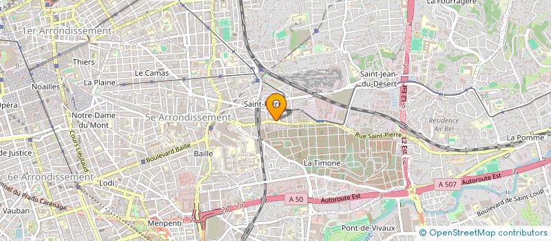 localisation de l'entreprise ASSOCIATION LA CHANCE HONNETE à MARSEILLE