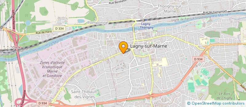 localisation de l'entreprise ASSOCIATION LA CHANDELLE VERTE  LAGNY-SUR-MARNE