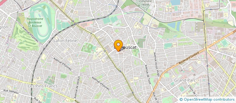 localisation de l'entreprise ASSOCIATION LA CHARMILLE  LE BOUSCAT