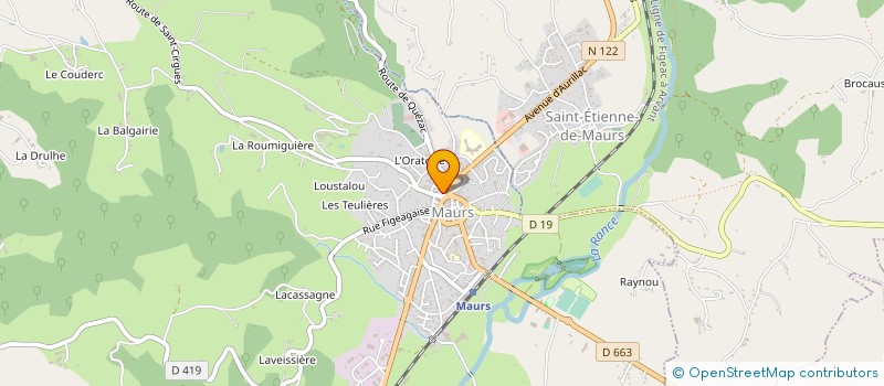 localisation de l'entreprise ASSOCIATION LA CHATAIGNERAIE à MAURS