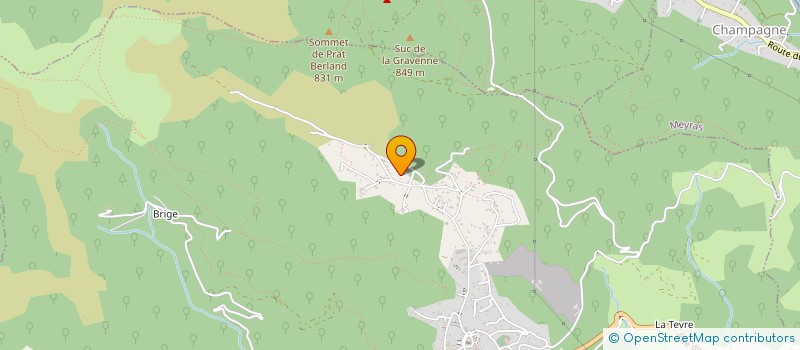 localisation de l'entreprise ASSOCIATION LA CHAVADE  ASTET