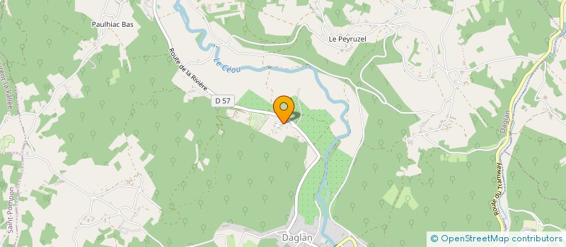 localisation de l'entreprise ASSOCIATION LA CLAIRIERE  SAINT-MARTIAL-DE-NABIRAT