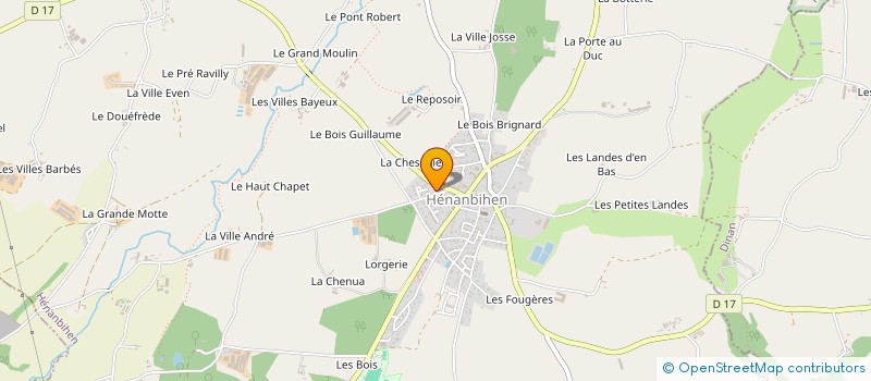 localisation de l'entreprise ASSOCIATION LA CLE DE SOL  HENANBIHEN