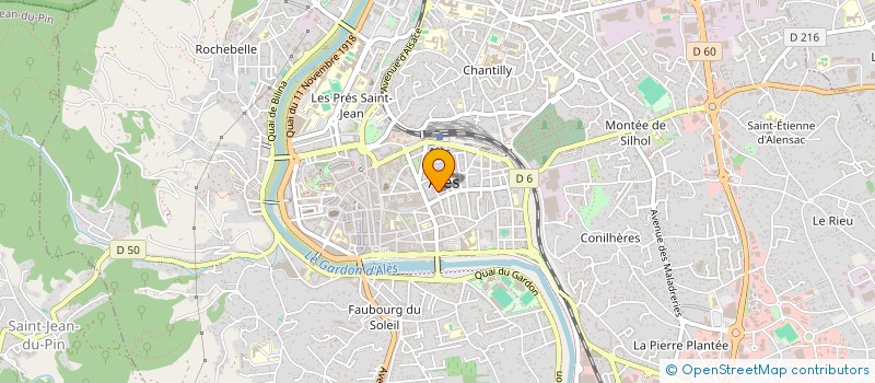 localisation de l'entreprise ASSOCIATION LA CLEDE à ALES