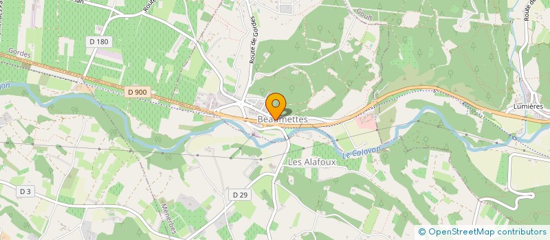 localisation de l'entreprise ASSOCIATION LA CLEF DE VOUTE  BEAUMETTES