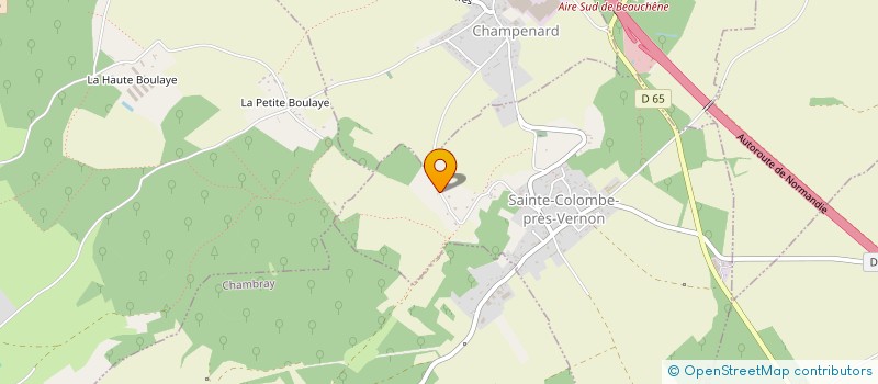 localisation de l'entreprise ASSOCIATION LA COLOMBE  SAINTE-COLOMBE-PRES-VERNON