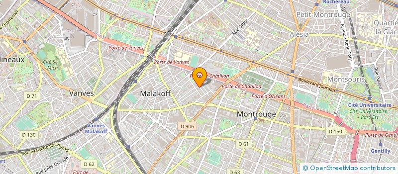 localisation de l'entreprise ASSOCIATION LA COLONNE  MALAKOFF