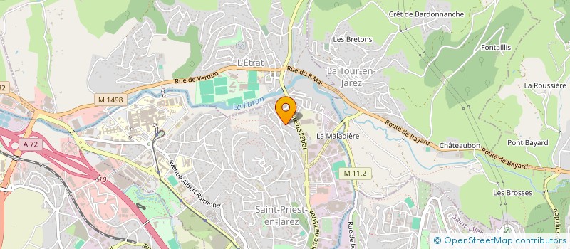 localisation de l'entreprise ASSOCIATION LA COMPAGNIE DES CHATS  SAINT-PRIEST-EN-JAREZ