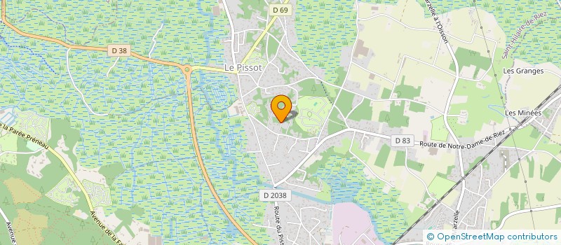 localisation de l'entreprise ASSOCIATION LA COMPAGNIE LE SWING DANS LES PIEDS  SAINT-HILAIRE-DE-RIEZ