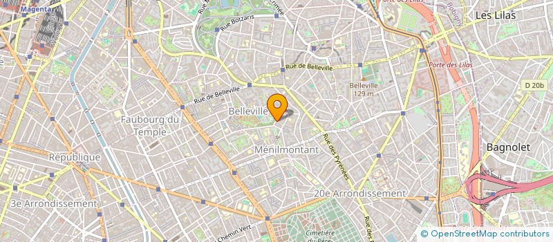 localisation de l'entreprise ASSOCIATION LA COMPAGNIE STRATUS  PARIS