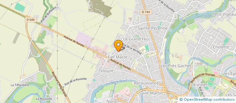 localisation de l'entreprise ASSOCIATION LA CONTREBAND  NIORT