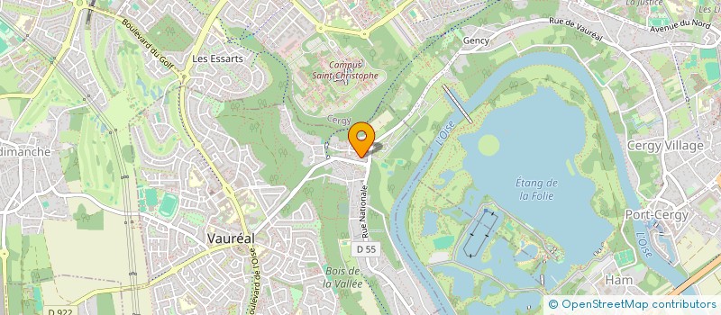 localisation de l'entreprise ASSOCIATION LA COUR DES ARTS DE VAUREAL à VAUREAL