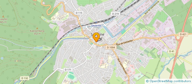 localisation de l'entreprise ASSOCIATION LA COUR DES DRAGONS  SAVERNE