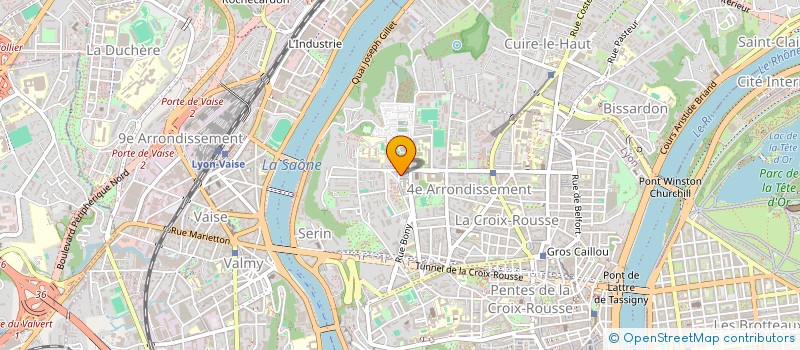 localisation de l'entreprise ASSOCIATION LA COUR DES GONES à LYON
