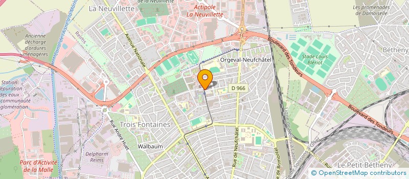 localisation de l'entreprise ASSOCIATION LA CROIX D'OR DE LA MARNE à REIMS