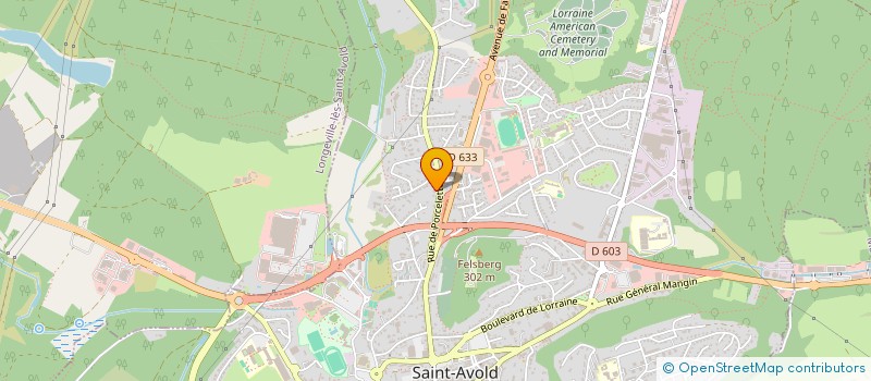 localisation de l'entreprise ASSOCIATION LA DINGUERIE CLUB  SAINT-AVOLD