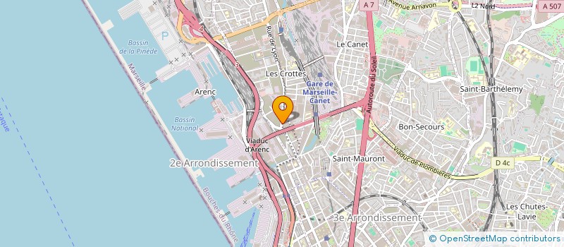 localisation de l'entreprise ASSOCIATION LA FAMILLE AU CO à MARSEILLE