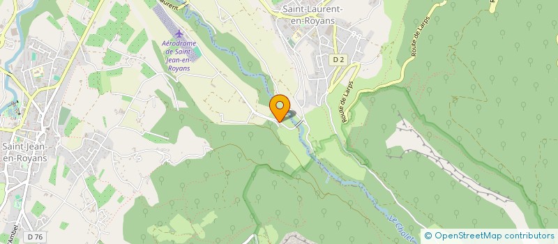 localisation de l'entreprise ASSOCIATION LA FERME DES ROUSSETS  SAINT-JEAN-EN-ROYANS