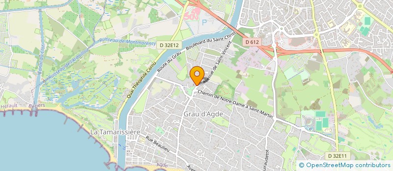 localisation de l'entreprise ASSOCIATION LA FOLIE DEUCH  AGDE