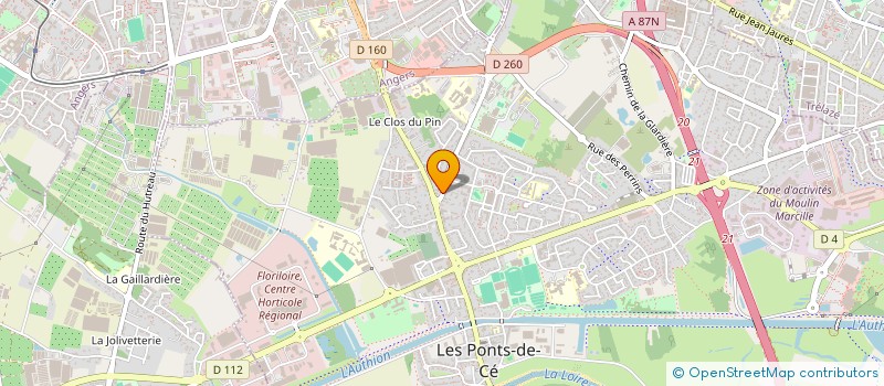 localisation de l'entreprise ASSOCIATION LA FONTAINE AUX ANES  LES PONTS-DE-CE