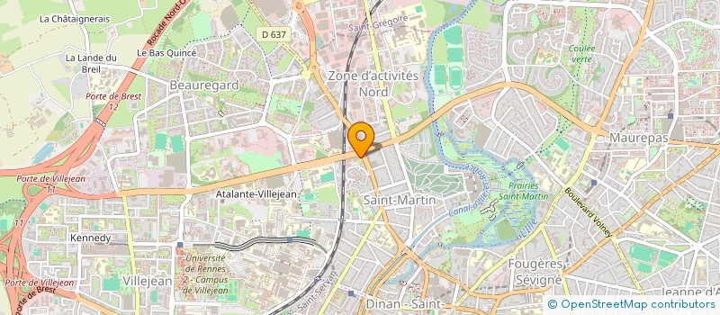 localisation de l'entreprise ASSOCIATION LA FORGE SPECTACLE  RENNES