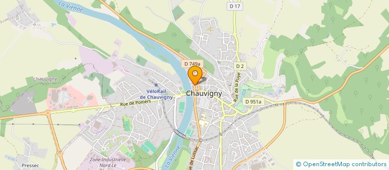 localisation de l'entreprise ASSOCIATION LA GALAXIE à CHAUVIGNY