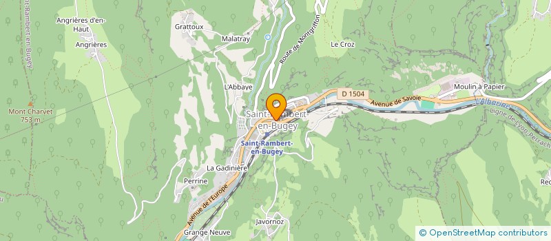 localisation de l'entreprise ASSOCIATION LA GALERIE D'ART DU QUAI  SAINT-RAMBERT-EN-BUGEY