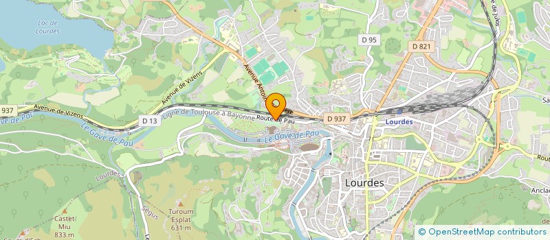 localisation de l'entreprise ASSOCIATION LA GARDIENNE à LOURDES
