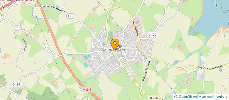 localisation de l'entreprise ASSOCIATION LA GAULE TESSOUALLAISE POUR LA PECHE ET LA PROTECTION DU MILIEU AQUATIQUE  LA TESSOUALLE