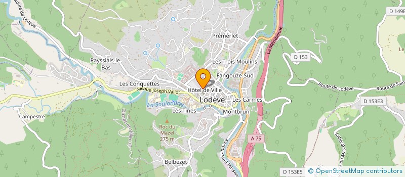 localisation de l'entreprise ASSOCIATION LA GAULOISE à LODEVE