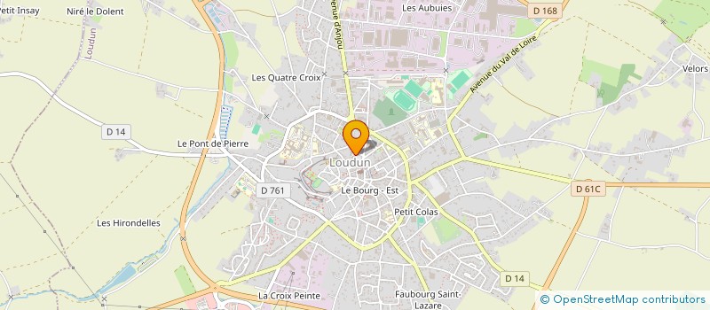 localisation de l'entreprise ASSOCIATION LA GAZETTE DU LOUDUNAIS  LOUDUN