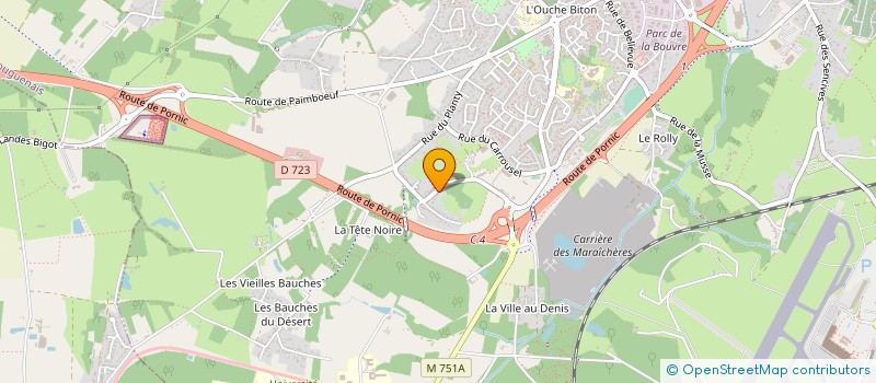 localisation de l'entreprise ASSOCIATION LA GEORGETTE  BOUGUENAIS