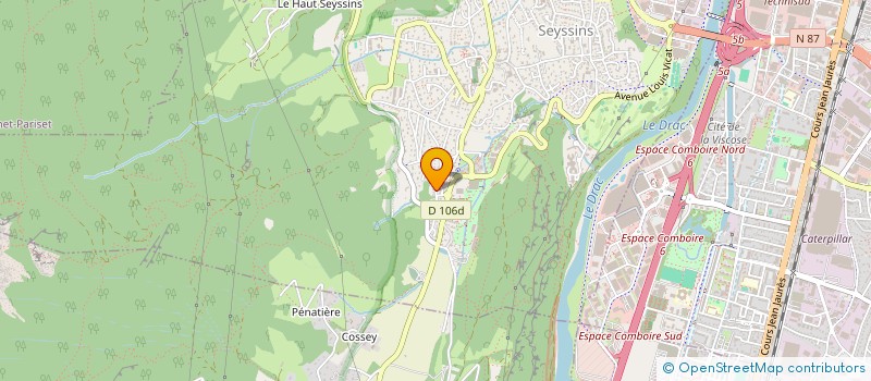 localisation de l'entreprise ASSOCIATION LA GLISSE à SEYSSINS