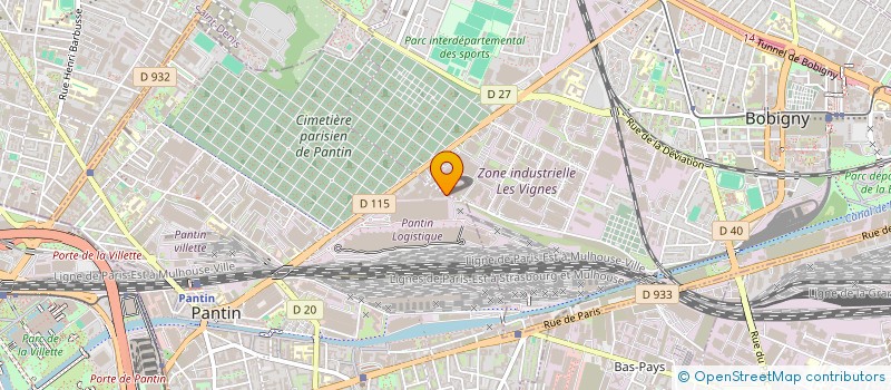 localisation de l'entreprise ASSOCIATION LA GLOIRE DE DIEU ''DEO ASSOSS''  PANTIN