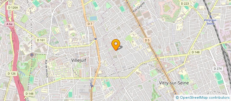 localisation de l'entreprise ASSOCIATION LA GRANDE FAMILLE DU PLATEAU DES 15 ANS à VITRY-SUR-SEINE