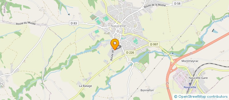 localisation de l'entreprise ASSOCIATION LA GRANGE DE LA PLANE  NAUCELLE