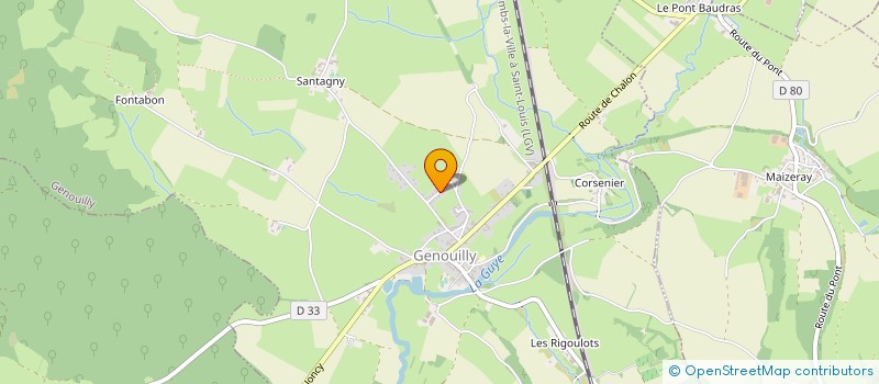 localisation de l'entreprise ASSOCIATION LA GUYE D'ARGENT  GENOUILLY