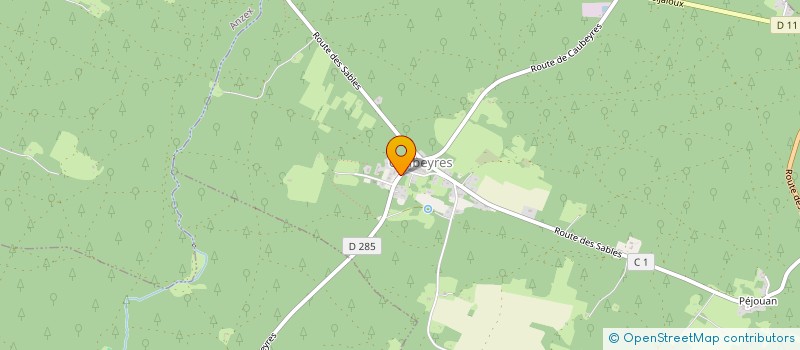 localisation de l'entreprise ASSOCIATION LA HONTINA  CAUBEYRES