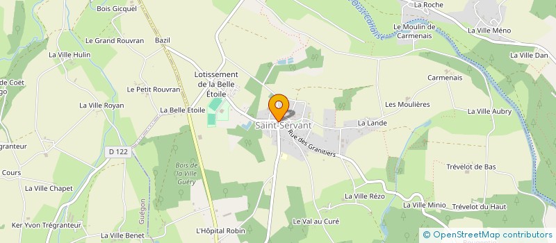 localisation de l'entreprise ASSOCIATION LA JEANNE D'ARC SAINT-SERVANT  SAINT-SERVANT