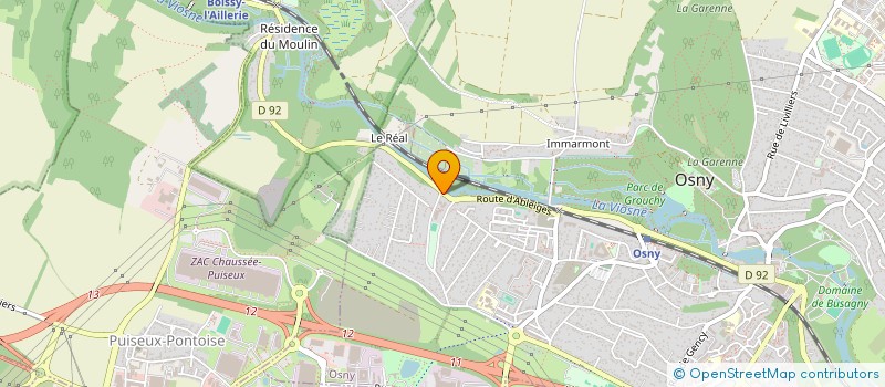 localisation de l'entreprise ASSOCIATION LA JOIE DE LIRE  OSNY