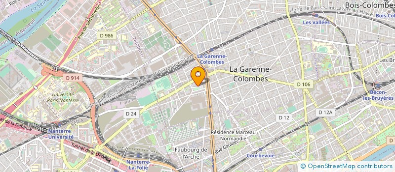 localisation de l'entreprise ASSOCIATION LA JOIE POUR TOUS à LA GARENNE-COLOMBES