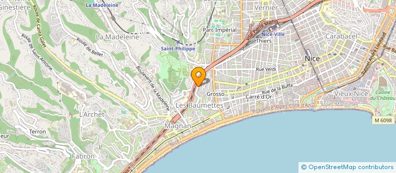 localisation de l'entreprise ASSOCIATION LA LAUVETTE ORGANISATION FOOTBALL SPORTS NICE  NICE