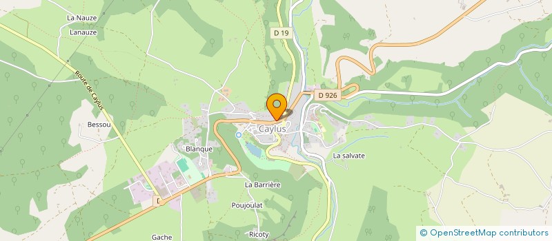 localisation de l'entreprise ASSOCIATION LA LEZARDE à CAYLUS