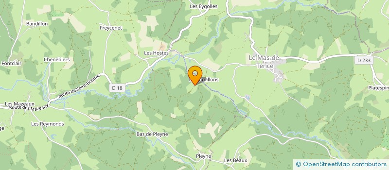 localisation de l'entreprise ASSOCIATION LA LUCIOLE  SAINT-JULIEN-CHAPTEUIL