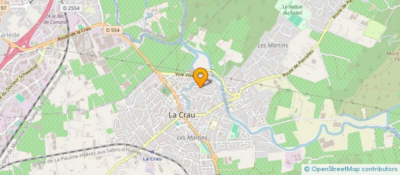 localisation de l'entreprise ASSOCIATION LA LYRE DE LA CRAU  LA CRAU