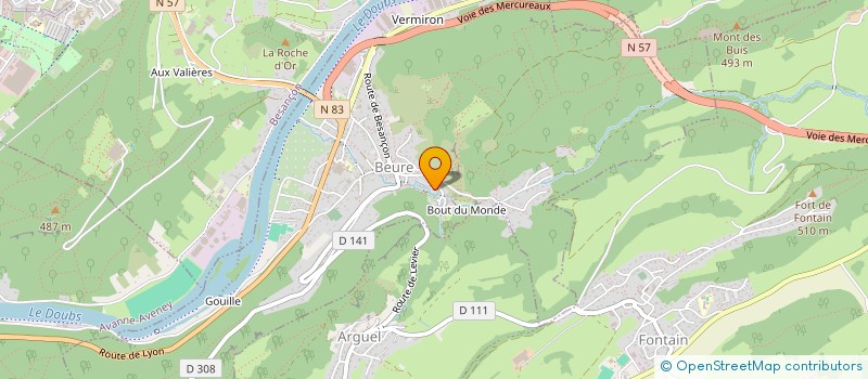 localisation de l'entreprise ASSOCIATION LA LYRE VITICOLE  BEURE